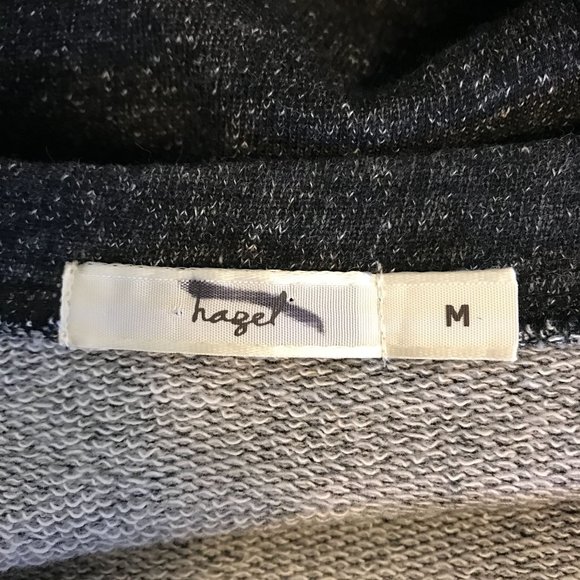 Hazel Womens Charcoal Embroidered Beaded Pullover Crew Long Sleeve Top Size M - Picture 5 of 7